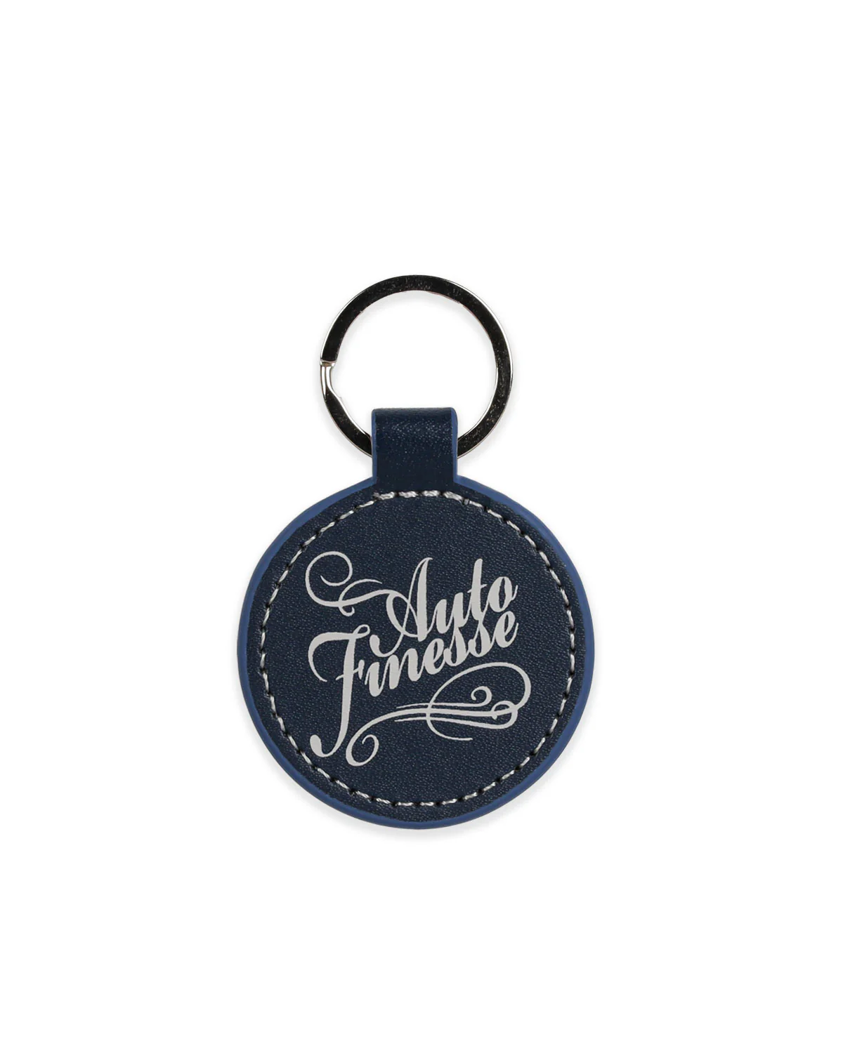 Round Leather Key Ring - Image 2